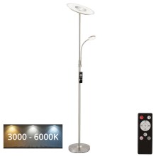 Brilo - LED Lampa podłogowa ściemnialna LED/29,5W/230V + LED/3,5W 3000-6000K + pilot zdalnego sterowania