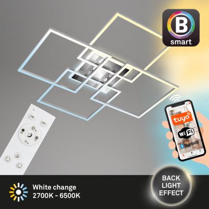 Brilo - LED regulowany sufitowy żyrandol FRAME LED/50W/230V 2700-6500K Wi-Fi Tuya + pilot zdalnego sterowania