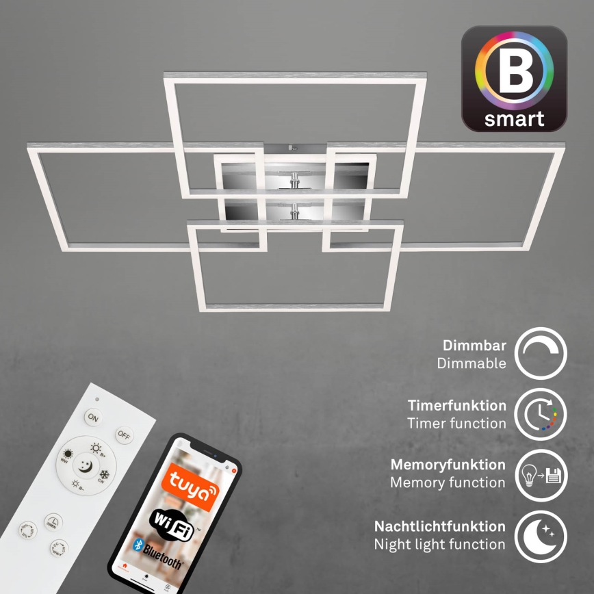 Brilo - LED regulowany sufitowy żyrandol FRAME LED/50W/230V 2700-6500K Wi-Fi Tuya + pilot zdalnego sterowania