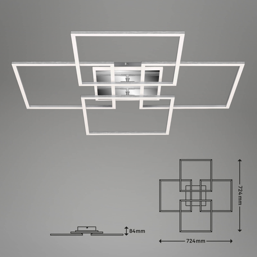 Brilo - LED regulowany sufitowy żyrandol FRAME LED/50W/230V 2700-6500K Wi-Fi Tuya + pilot zdalnego sterowania