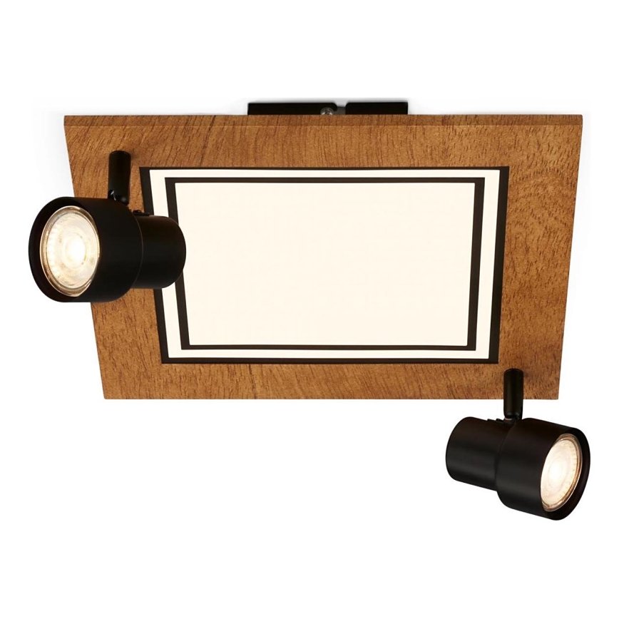 Brilo - LED Lampa sufitowa LED/12W/230V + 2xGU10/9W 3000K