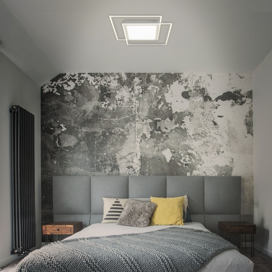 Brilo - Lampa sufitowa LED 2xLED/16W/230V + LED/19W 51,5x51,5 cm 3000K matowy chrom