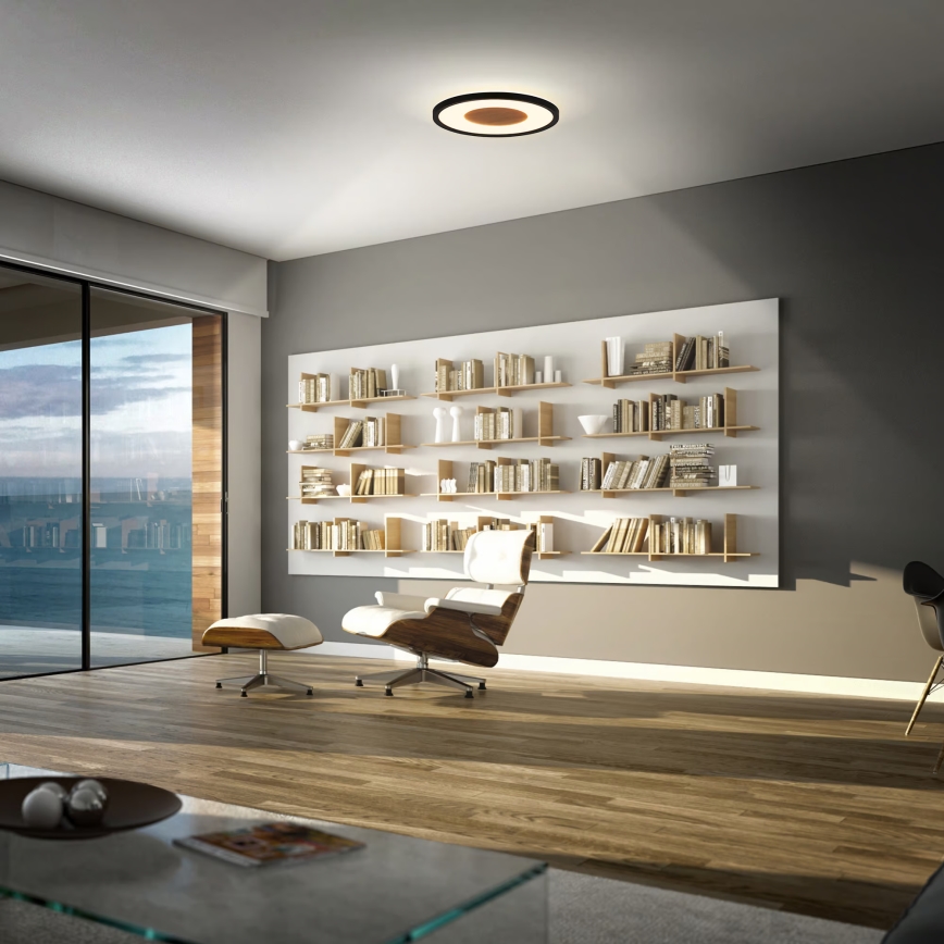 Brilo - LED oprawa sufitowa SUFIT WOOD LED/18W/230V 3000K Ø 29 cm