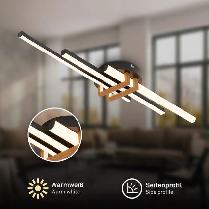 Brilo - LED oprawa sufitowa TINKA LED/21W/230V 3000K czarna