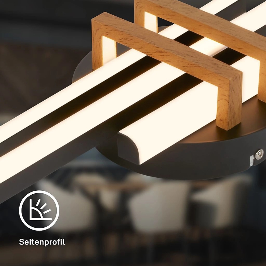 Brilo - LED oprawa sufitowa TINKA LED/21W/230V 3000K czarna