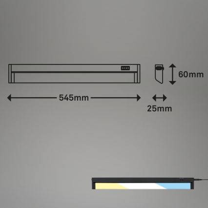 Brilo - LED Oświetlenie blatu kuchennego LED/6,5W/230V 2700/4000/6500K