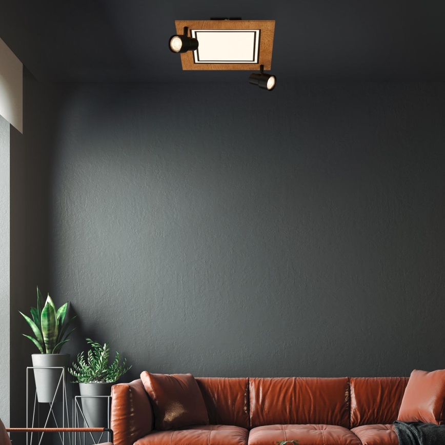 Brilo - LED Plafon LED/12W/230V + 2xGU10/9W 3000K