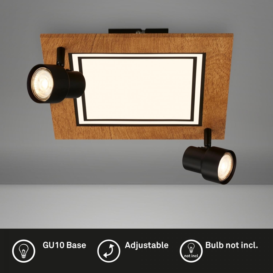 Brilo - LED Plafon LED/12W/230V + 2xGU10/9W 3000K