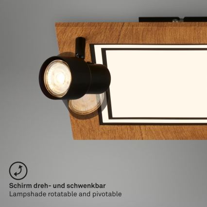 Brilo - LED Plafon LED/12W/230V + 2xGU10/9W 3000K