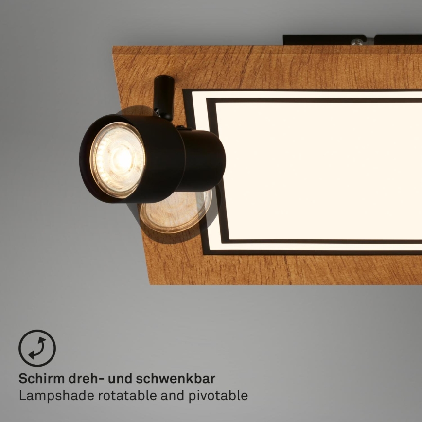 Brilo - LED Plafon LED/12W/230V + 2xGU10/9W 3000K