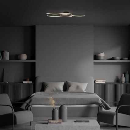 Brilo - LED Plafon LED/19W/230V 3000K czarny