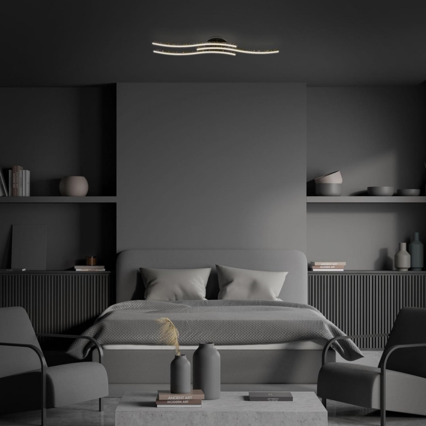 Brilo - LED Plafon LED/19W/230V 3000K czarny
