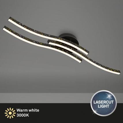 Brilo - LED Plafon LED/19W/230V 3000K czarny