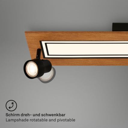 Brilo - LED Plafon LED/24W/230V + 3xGU10/9W 3000K