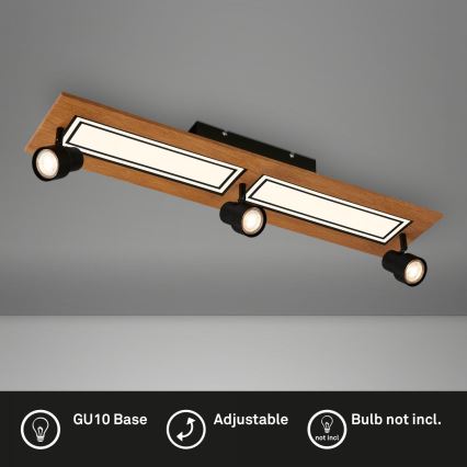 Brilo - LED Plafon LED/24W/230V + 3xGU10/9W 3000K