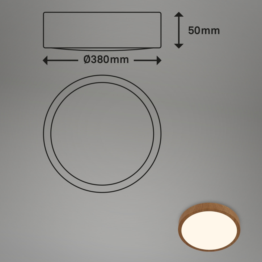 Brilo - LED Plafon RUNA LED/24W/230V