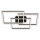 Brilo - LED Plafon ściemnialny FRAME LED/57W/230V 3000K czarny