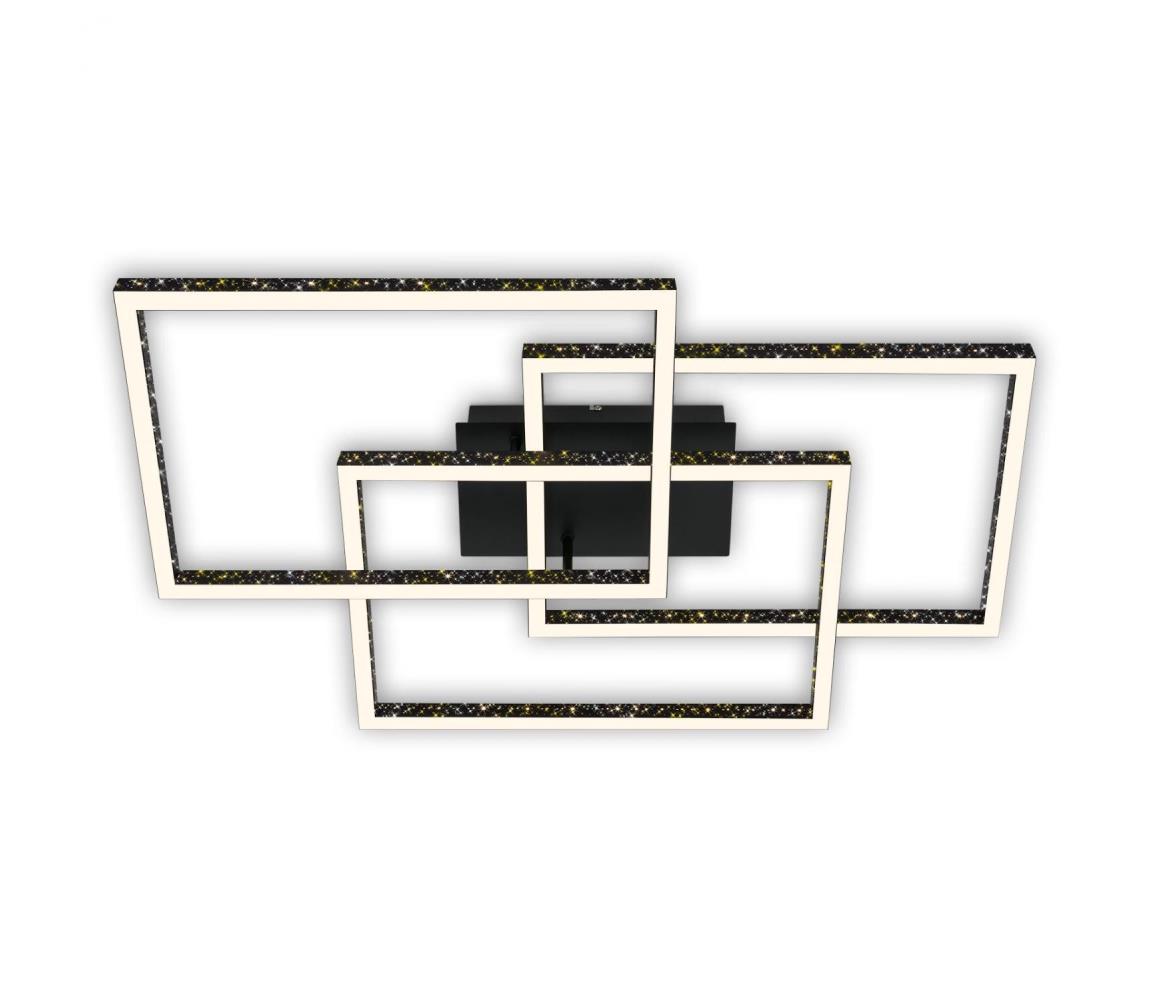 Brilo - LED Plafon ściemnialny FRAME LED/57W/230V 3000K czarny