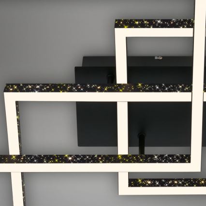 Brilo - LED Plafon ściemnialny FRAME LED/57W/230V 3000K czarny