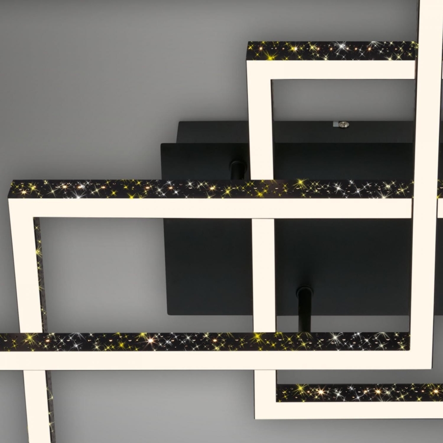 Brilo - LED Plafon ściemnialny FRAME LED/57W/230V 3000K czarny