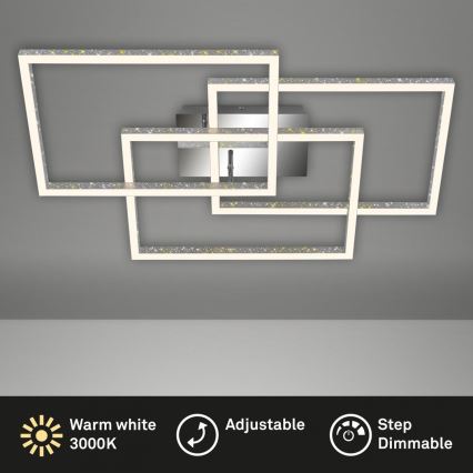 Brilo - LED Plafon ściemnialny FRAME LED/57W/230V 3000K matowy chrom