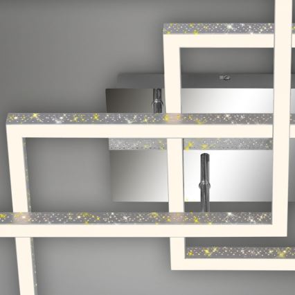 Brilo - LED Plafon ściemnialny FRAME LED/57W/230V 3000K matowy chrom