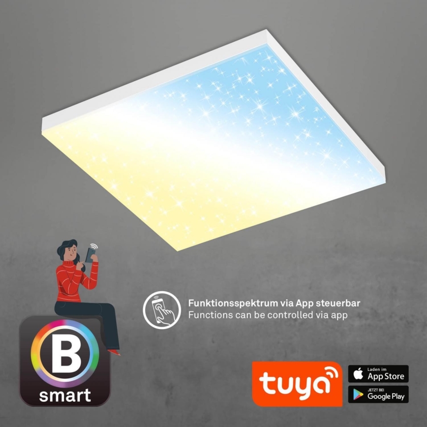 Brilo - LED Plafon ściemnialny FRAMELESS LED/24W/230V 3000-6500K Wi-Fi Tuya + zdalne sterowanie
