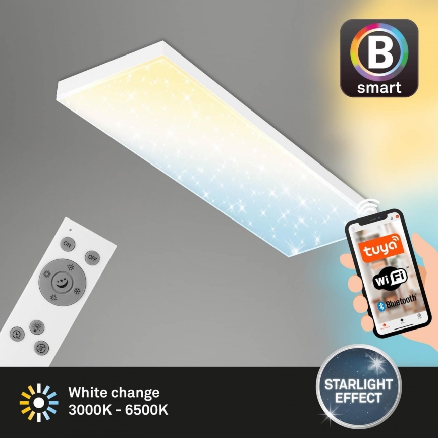 Brilo - LED Plafon ściemnialny FRAMELESS LED/28W/230V 3000-6500K Wi-Fi Tuya + zdalne sterowanie