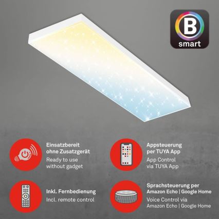 Brilo - LED Plafon ściemnialny FRAMELESS LED/28W/230V 3000-6500K Wi-Fi Tuya + zdalne sterowanie