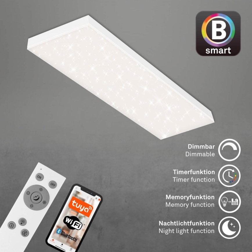 Brilo - LED Plafon ściemnialny FRAMELESS LED/28W/230V 3000-6500K Wi-Fi Tuya + zdalne sterowanie