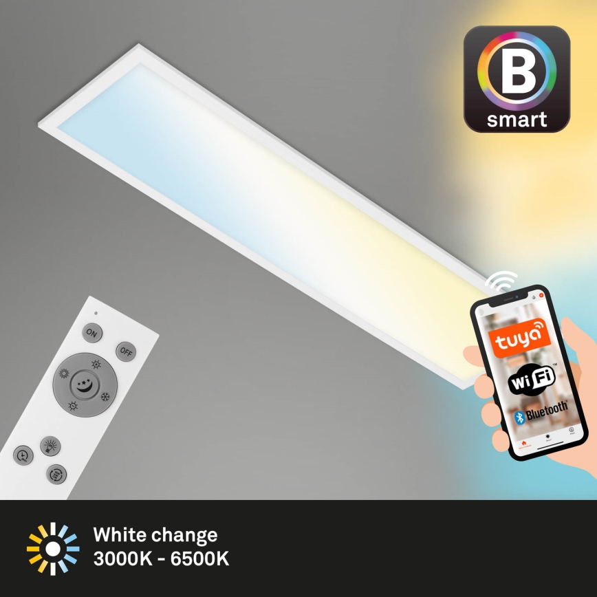 Brilo - LED Plafon ściemnialny PIATTO LED/28W/230V 3000-6500K Wi-Fi Tuya + pilot zdalnego sterowania