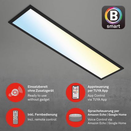 Brilo - LED Plafon ściemnialny PIATTO LED/28W/230V 3000-6500K Wi-Fi Tuya + pilot zdalnego sterowania