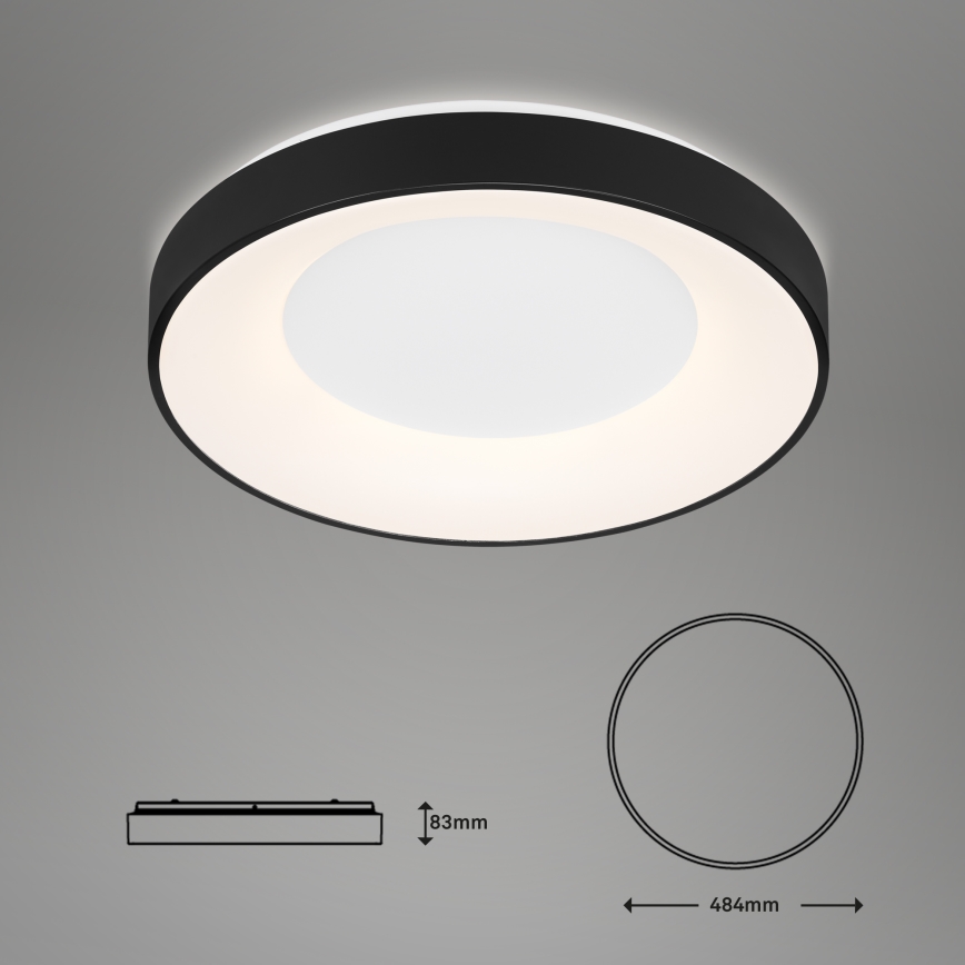 Brilo - LED Plafon ściemnialny RONDO LED/36W/230V 3000-6500K + pilot zdalnego sterowania