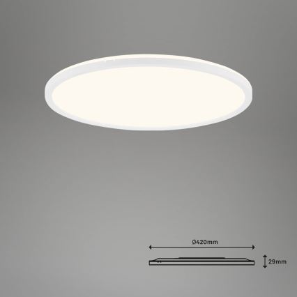 Brilo - LED Plafon ściemnialny SLIM LED/22W/230V 2700-6500K Wi-Fi Tuya + pilot zdalnego sterowania