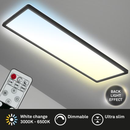 Brilo - LED Plafon ściemnialny SLIM LED/23W/230V 2700-6500K + Pilot zdalnego sterowania