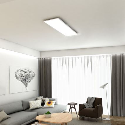 Brilo - LED Plafon ściemnialny SLIM LED/24W/230V 3000-6500K 100x25 cm + pilot zdalnego sterowania