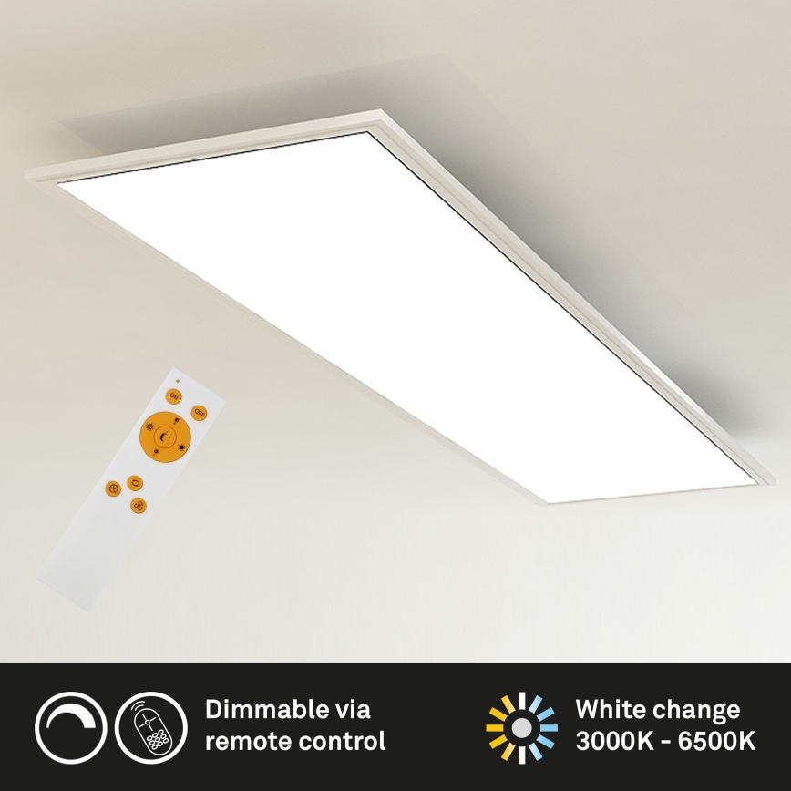Brilo - LED Plafon ściemnialny SLIM LED/24W/230V 3000-6500K 100x25 cm + pilot zdalnego sterowania