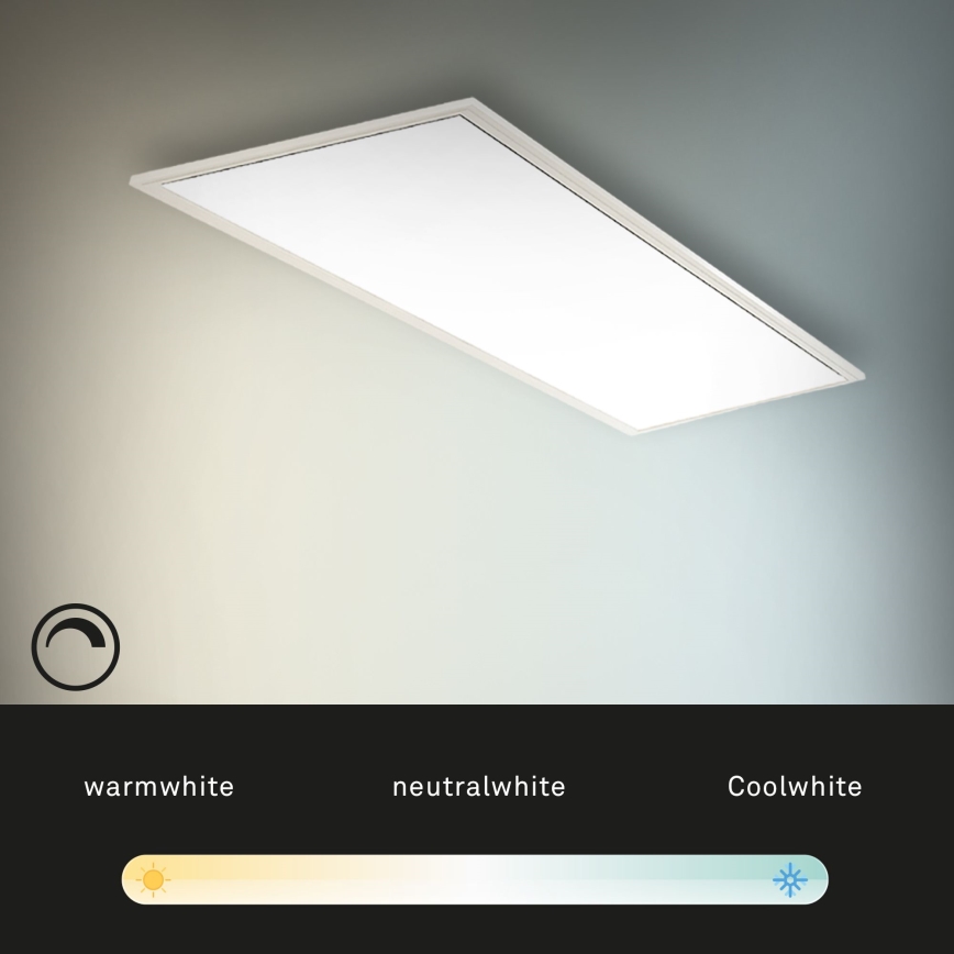 Brilo - LED Plafon ściemnialny SLIM LED/24W/230V 3000-6500K 100x25 cm + pilot zdalnego sterowania