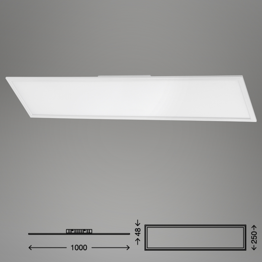 Brilo - LED Plafon ściemnialny SLIM LED/24W/230V 3000-6500K 100x25 cm + pilot zdalnego sterowania