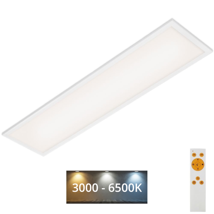 Brilo - LED Plafon ściemnialny SLIM LED/24W/230V 3000-6500K 100x25 cm + pilot zdalnego sterowania