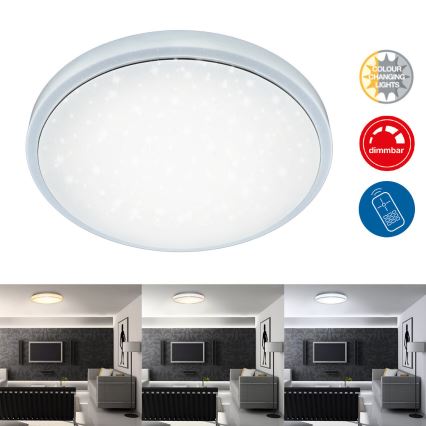 Brilo - LED Plafon ściemnialny STARRY SKY LED/18W/230V 3000-6500K + Pilot zdalnego sterowania