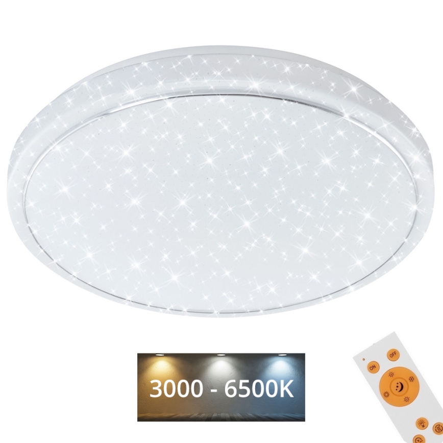 Brilo - LED Plafon ściemnialny STARRY SKY LED/18W/230V 3000-6500K + Pilot zdalnego sterowania