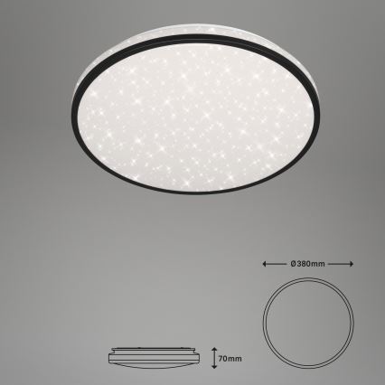 Brilo - LED Plafon ściemnialny STARRY SKY LED/24W/230V 3000-6000K + Pilot zdalnego sterowania