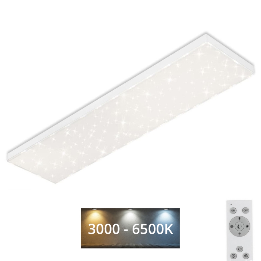 Brilo - LED Plafon ściemnialny STARRY SKY LED/24W/230V 3000-6500K + Pilot zdalnego sterowania