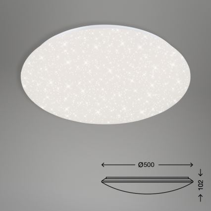 Brilo - LED Plafon ściemnialny STARRY SKY LED/40W/230V 3000-6000K + Pilot zdalnego sterowania