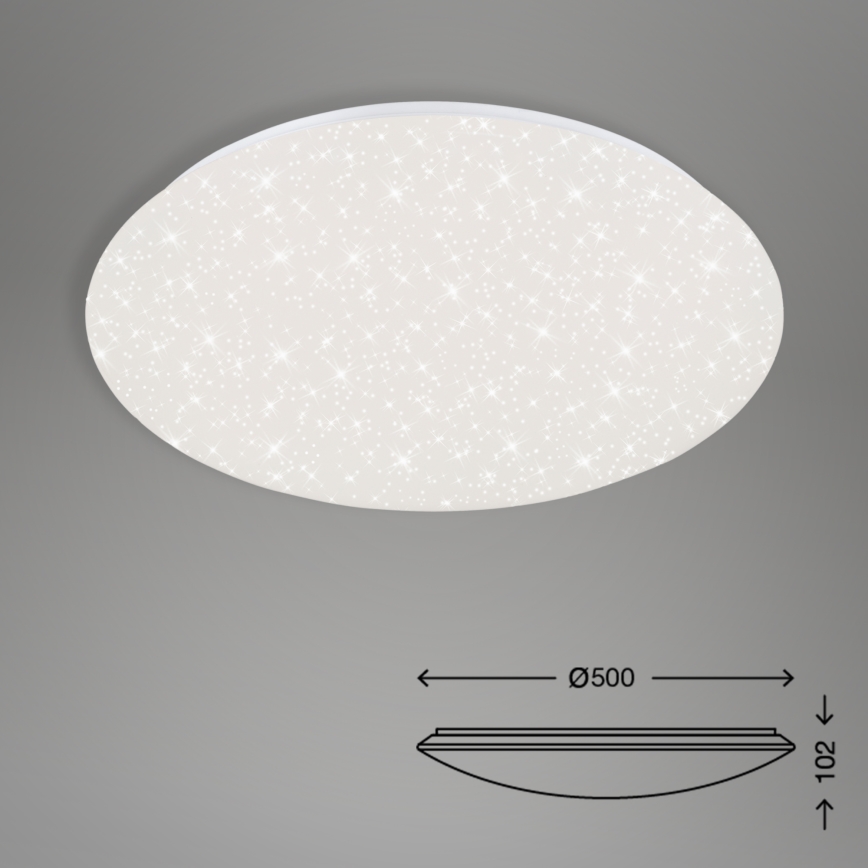 Brilo - LED Plafon ściemnialny STARRY SKY LED/40W/230V 3000-6000K + Pilot zdalnego sterowania