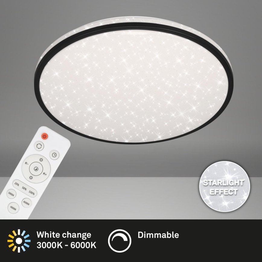 Brilo - LED Plafon ściemnialny STARRY SKY LED/48W/230V 3000-6000K + Pilot zdalnego sterowania