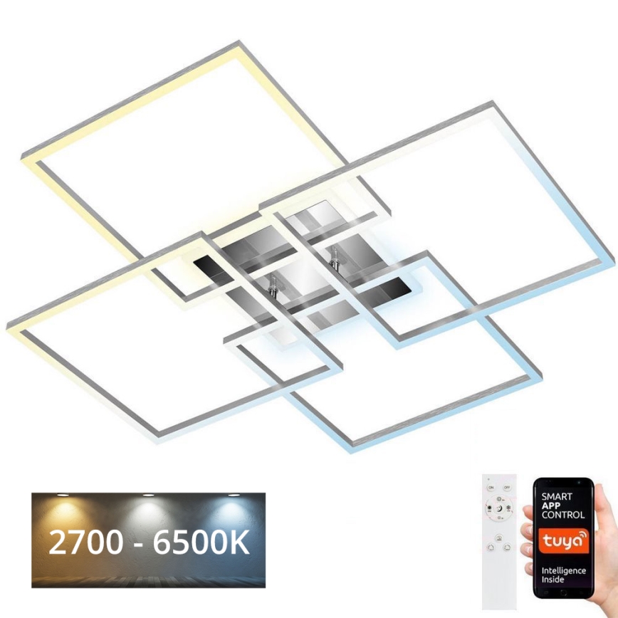 Brilo - LED regulowany sufitowy żyrandol FRAME LED/50W/230V 2700-6500K Wi-Fi Tuya + pilot zdalnego sterowania