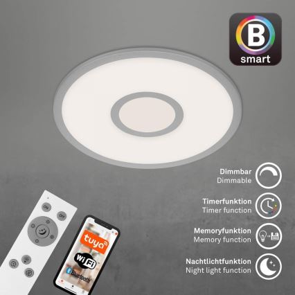Brilo - LED RGB Plafon ściemnialny CENTRO LED/24W/230V 2700-6500K Wi-Fi Tuya + pilot zdalnego sterowania