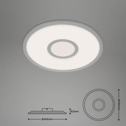 Brilo - LED RGB Plafon ściemnialny CENTRO LED/24W/230V 2700-6500K Wi-Fi Tuya + pilot zdalnego sterowania